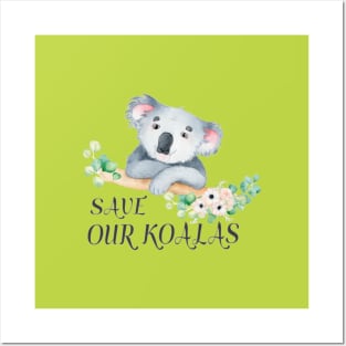 Help Koalas Conservation Posters and Art